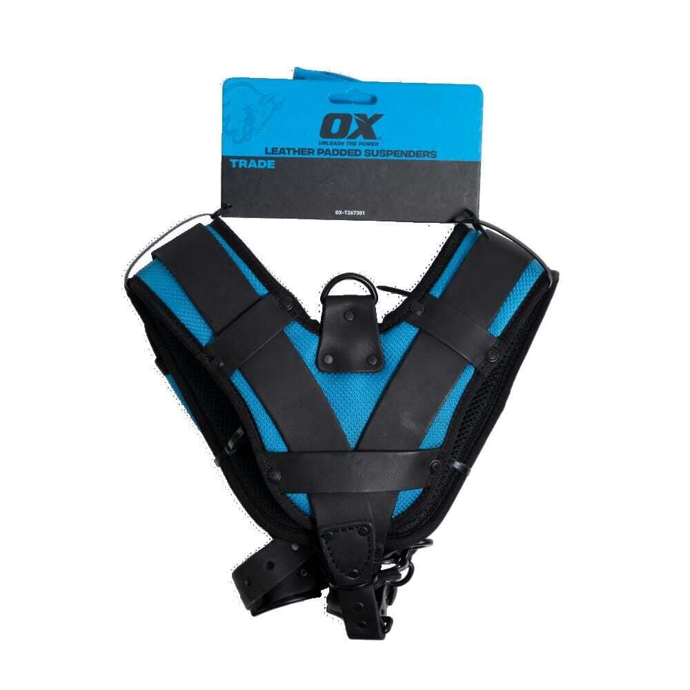 Ox Tools Leather & Nylon Suspenders With Made With Kevlar Reinforcement