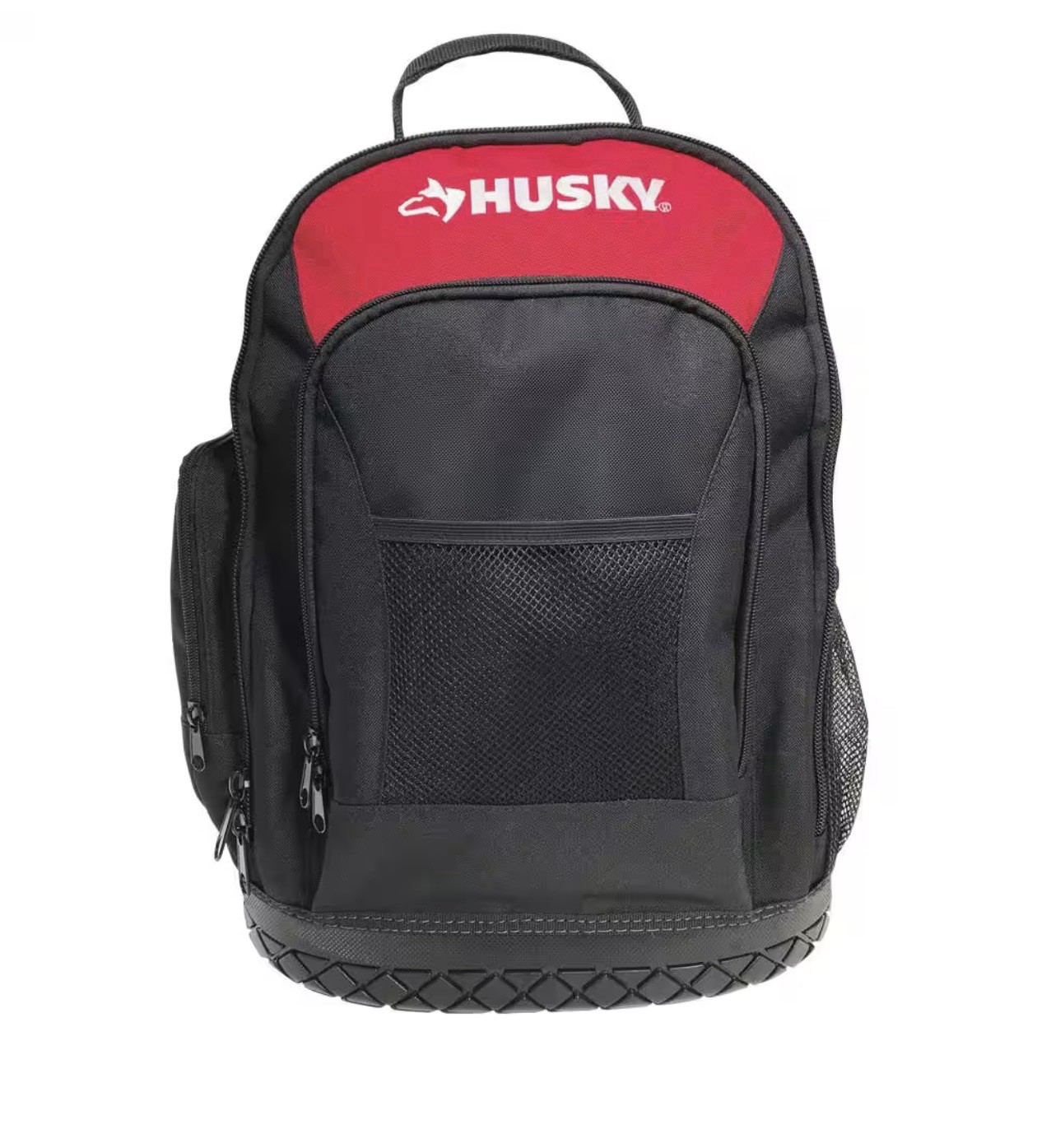 Husky 16 in. Tool Backpack Heavy Duty Rubber Bottom Storage Bag H-68003