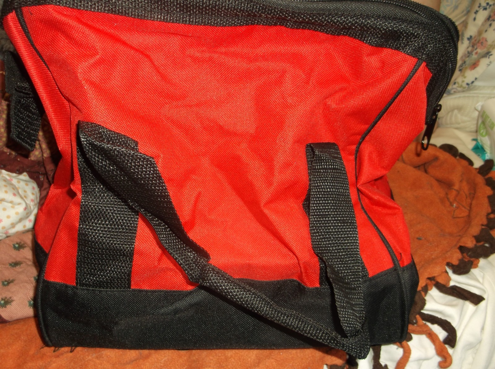 Milwaukee Heavy Duty Contractor Tool Bag, Red/Black, 11 x 11 x 10 in