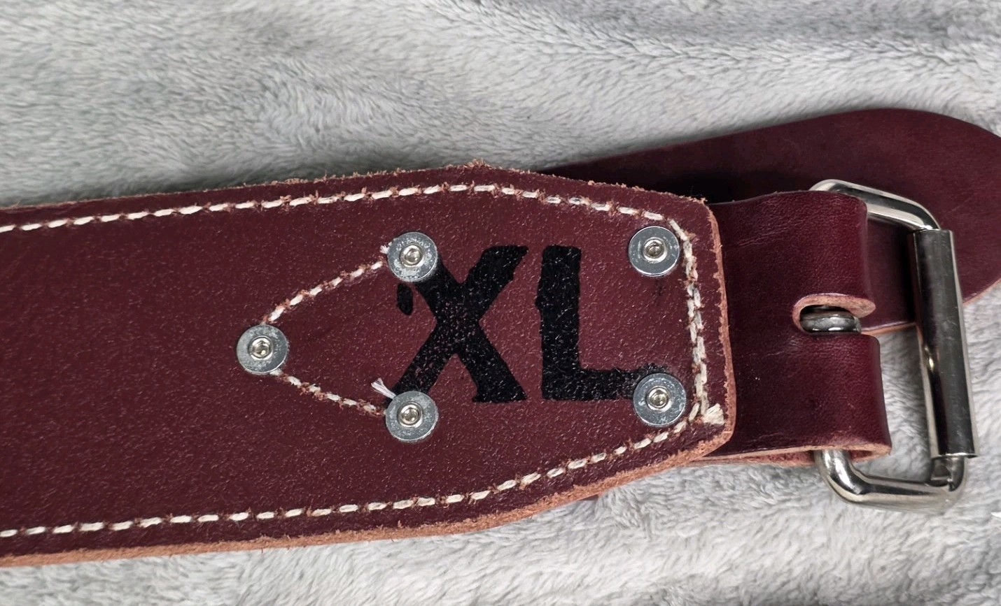 Occidental Leather XL 3″ Heavy Duty Leather Belt Burgundy Made in USA New Other