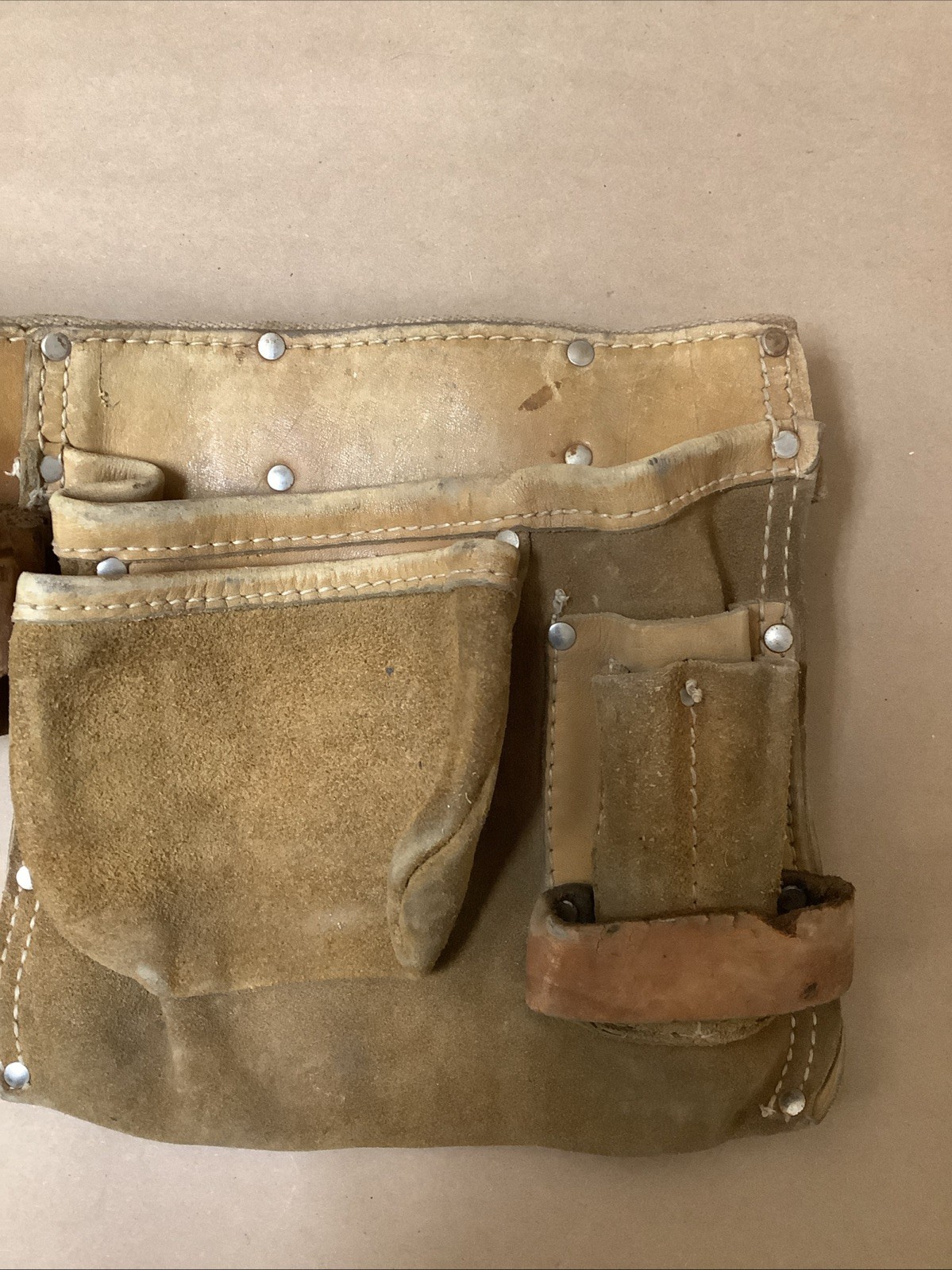 Vintage Nicholas No.427 Carpenter Apron – Brown/Silver