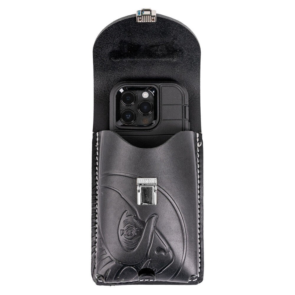 Occidental Leather B5333 Belt-Worn XXL Leather Phone Holster 2X Black USA