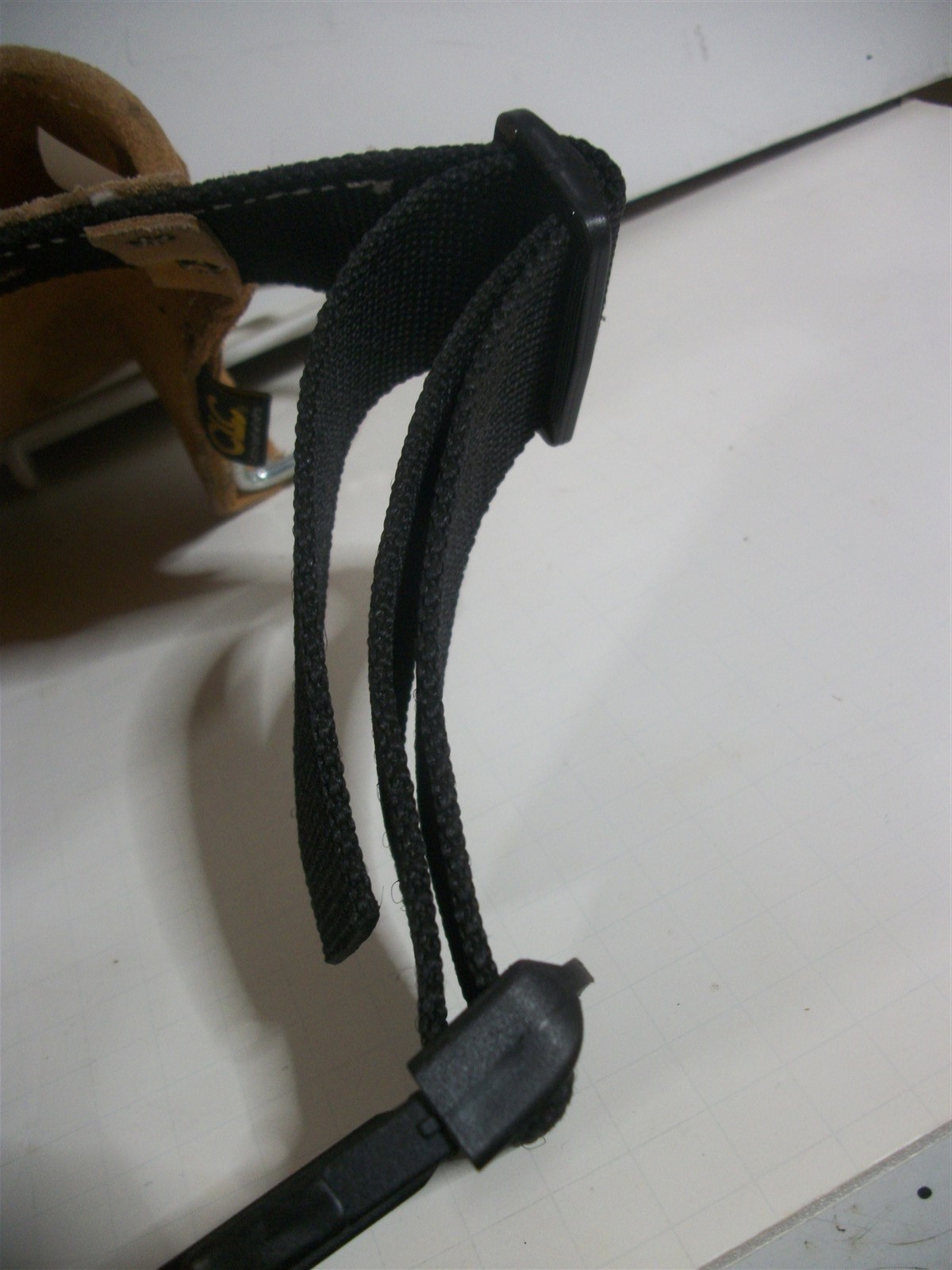 Husky 370×2 Leather Tool Work Belt Hammer Loop by CLC Quickk Release Buckle