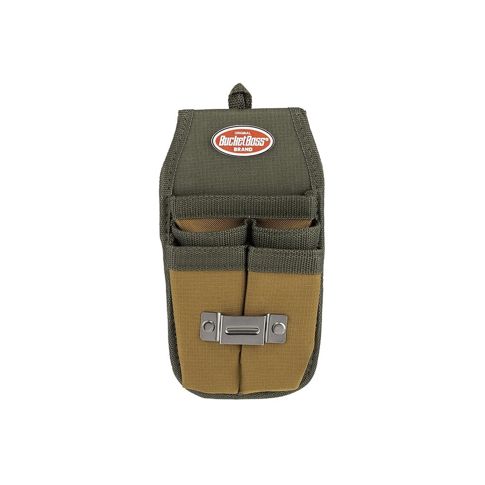 Bucket Boss Four-Barrel Tool Sheath with FlapFit to Fit One Size, Brown