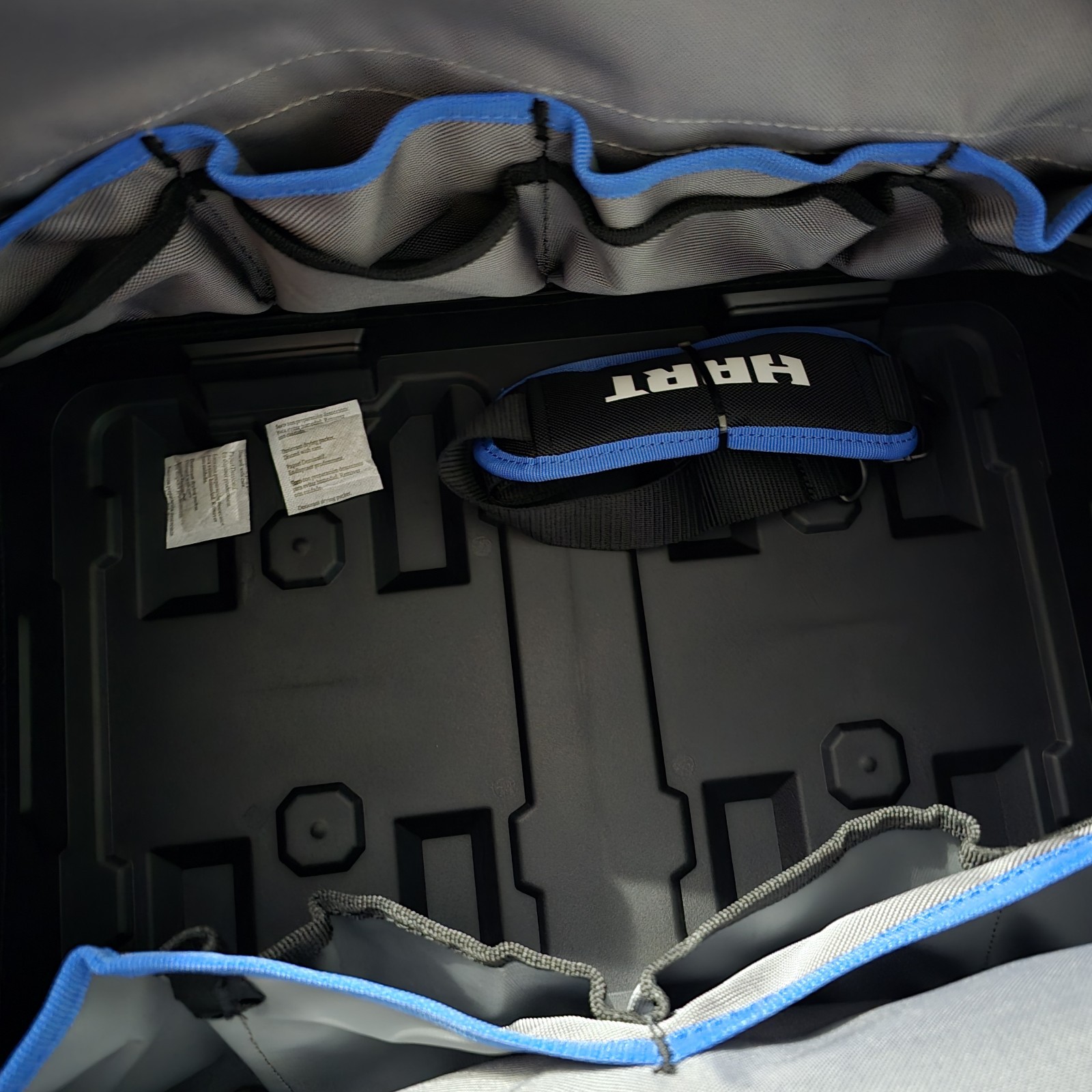 HART STACK 18In Hard Bottom Tool Bag DurableFabric Independent Waterproof Bottom