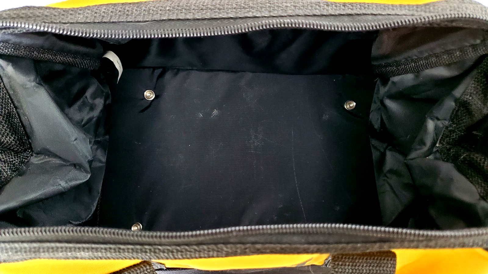 Genuine Dewalt Heavy Duty Ballistic Black Yellow Nylon Tool Bag 13” x 9” x 10”