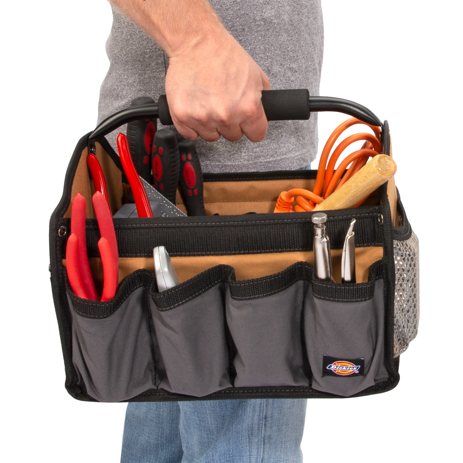 Tool Tote Bag 12 inch Gray Tan Dickies 57035