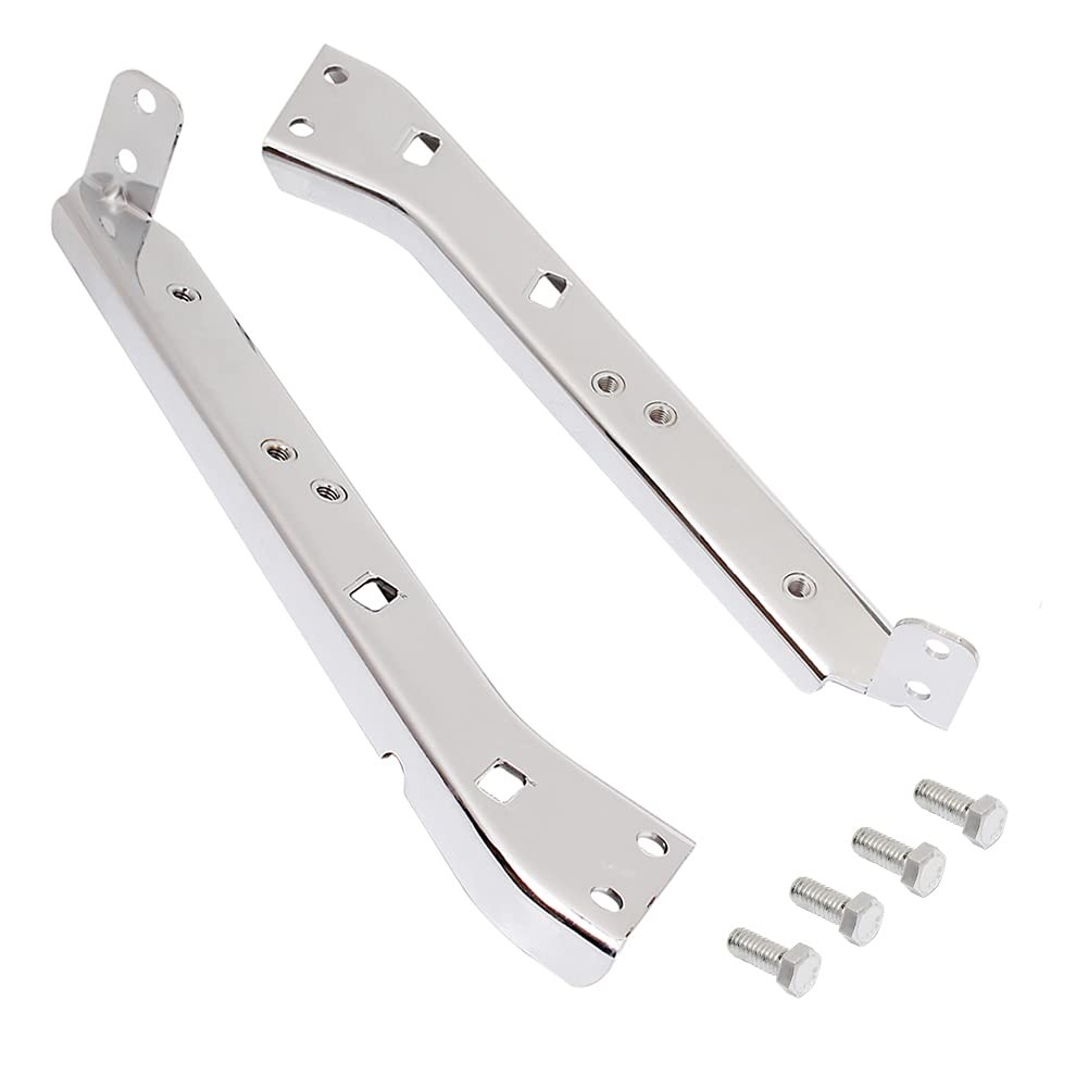 Chrome Saddlebag Rail Support Bracket Left & Right Side Fit for Harley Touring F