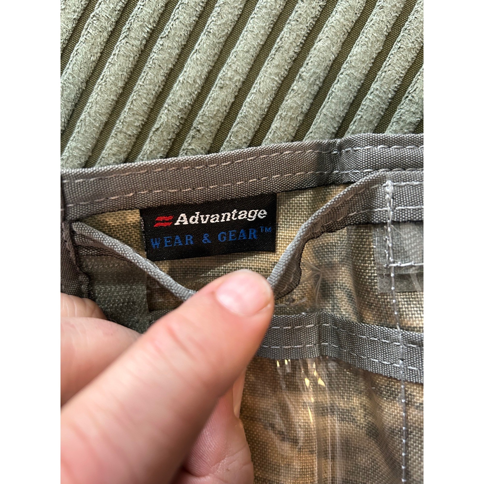Advantage Wear Gear Camo Utility Pouch Organizer Foldable Clear Pockets