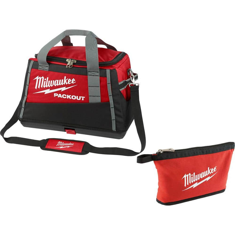 Tech Tool Bag Zipper Accessory Pouch Duffle Tote Contractor Caddy Electrician