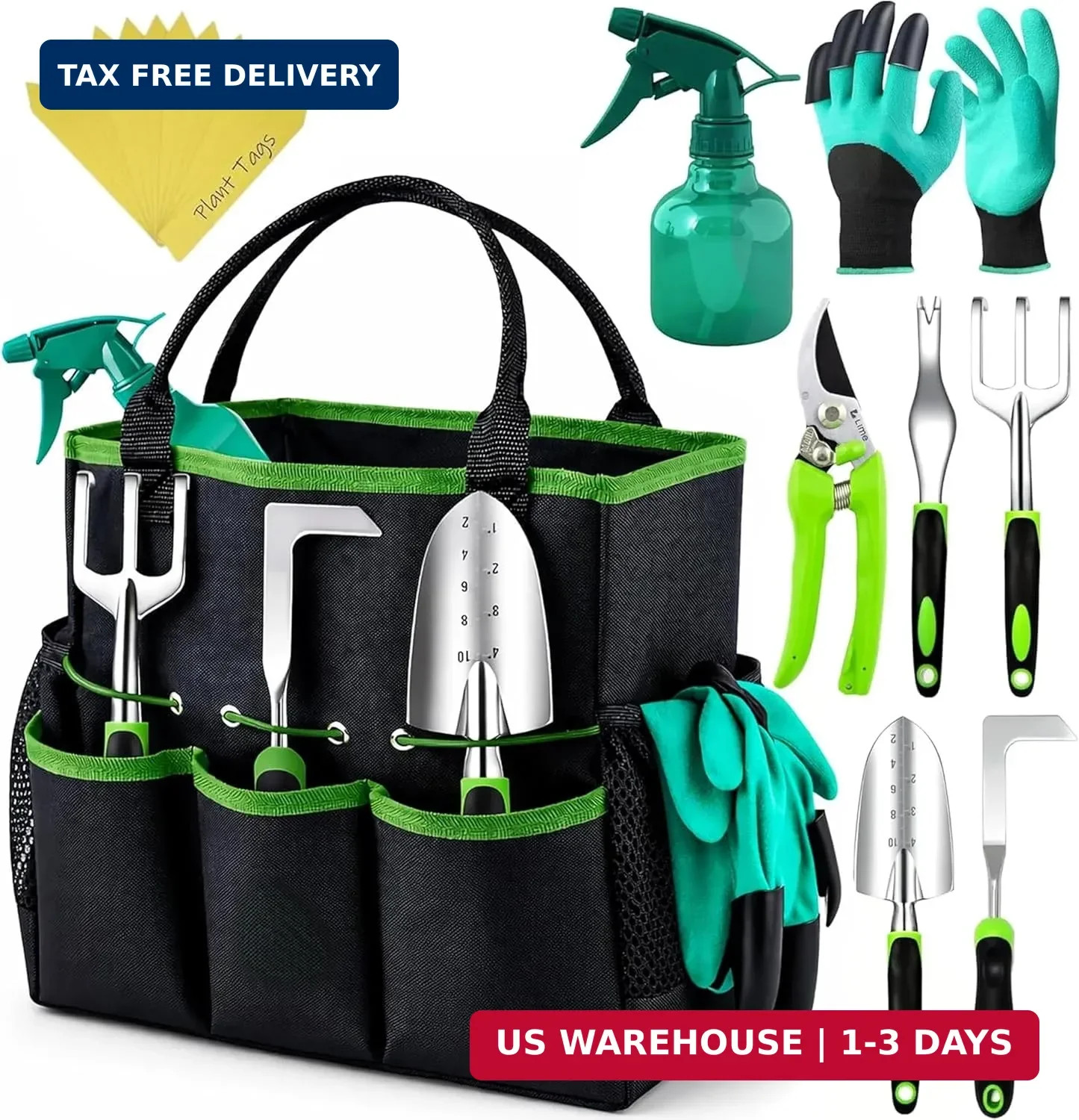Heavy Duty Gardening Tools – Gardening Gifts for Women, Men, Mom, Dad – Durable,