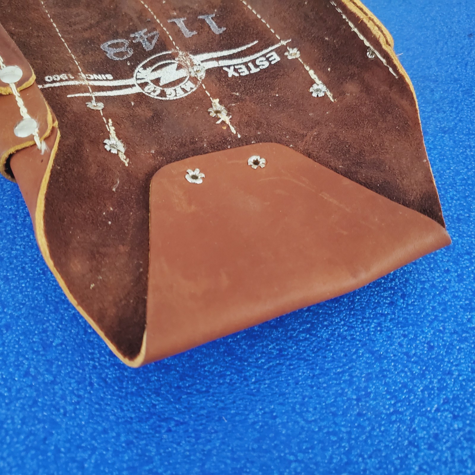 NOS Estex 1148 Leather Tool Pouch 7 Pckt Military Linesman 5140-00-408-1456 USA