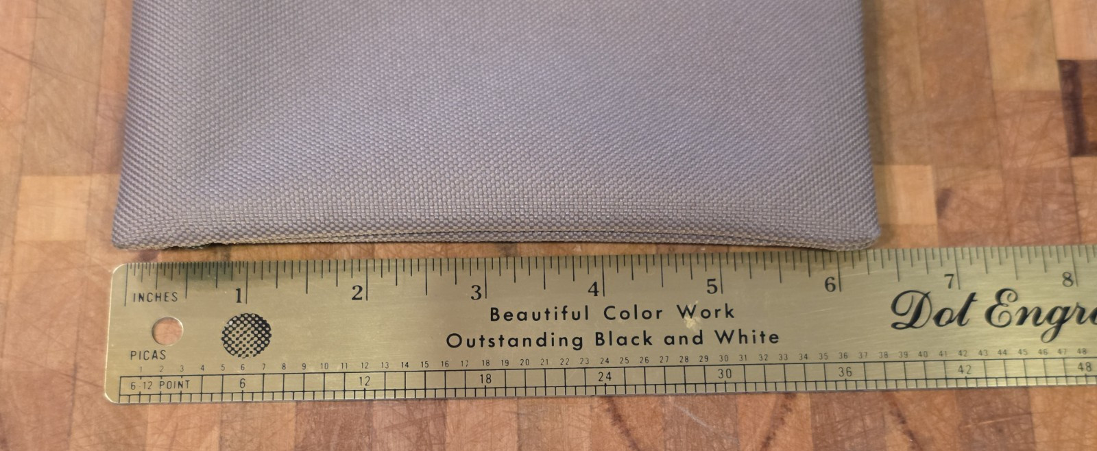 CLC Custom Leathercraft Beige Zip Bag Pouch With Plastic Clip 12.25″ x 6.25
