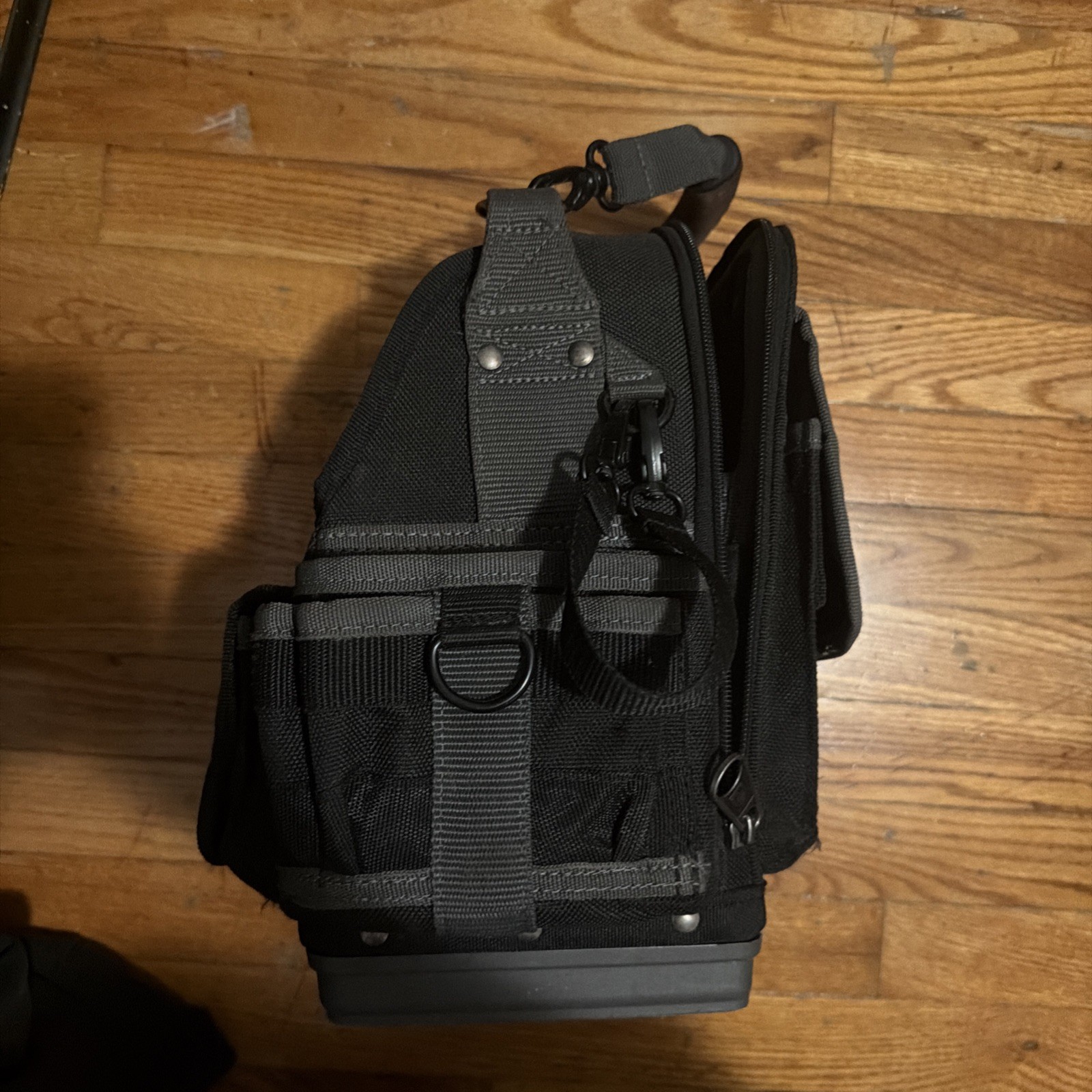 VETO PRO PAC TECH Tool Bag, Black/Gray Fabric Organizer Pouch with Handle