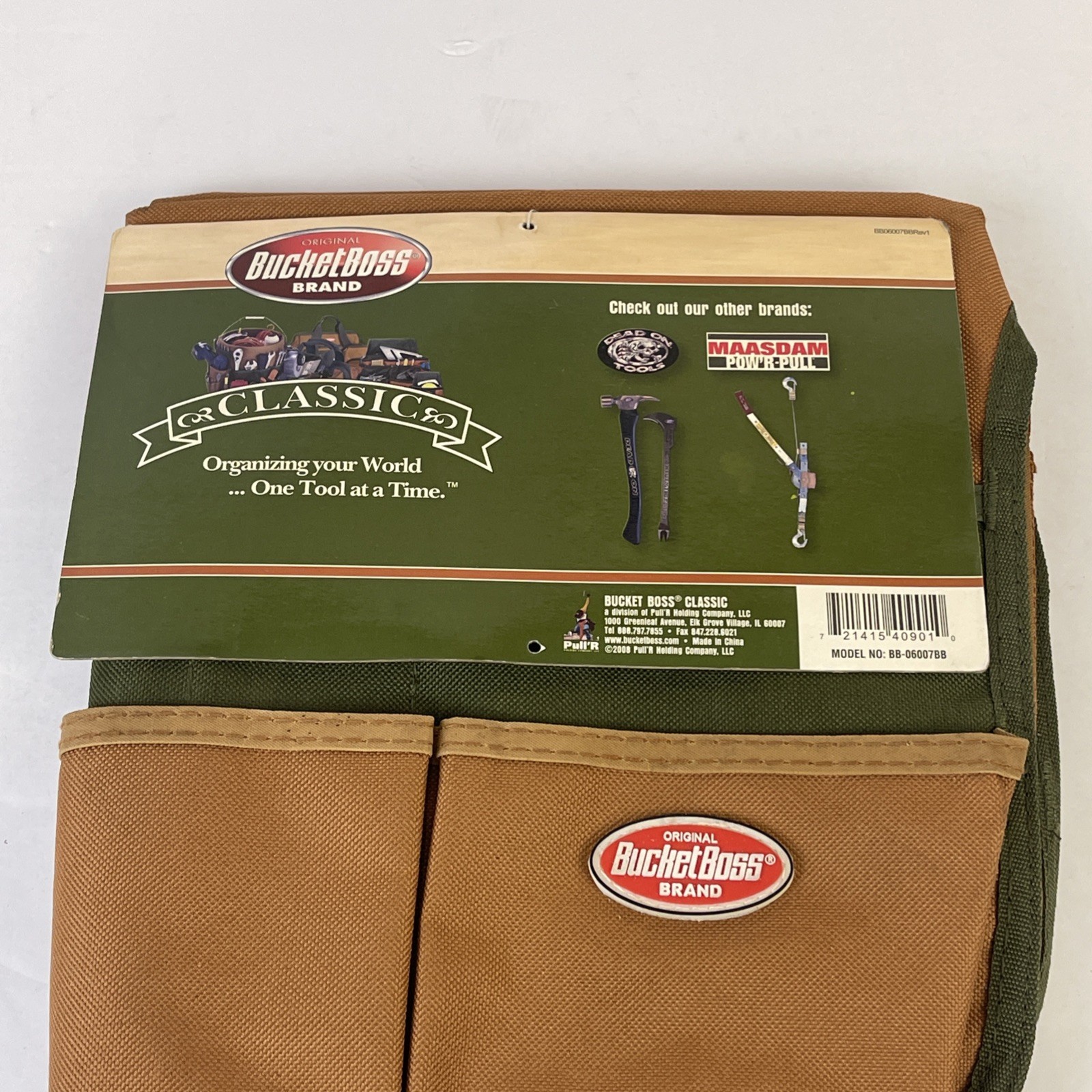 Bucket Boss Bucket Tool Organizer Classic Model Multiple Pockets New With Tags