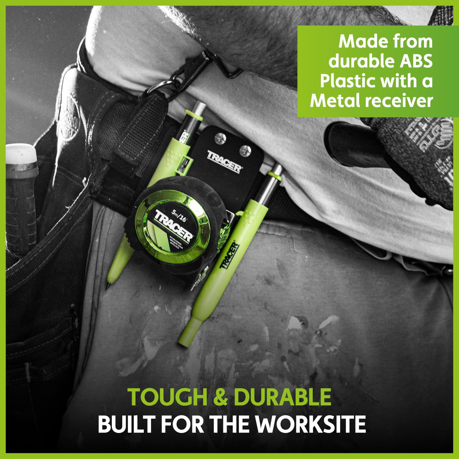 Metal Tape Measure Holster for Belt Holder with Clip Universal Tool Holster