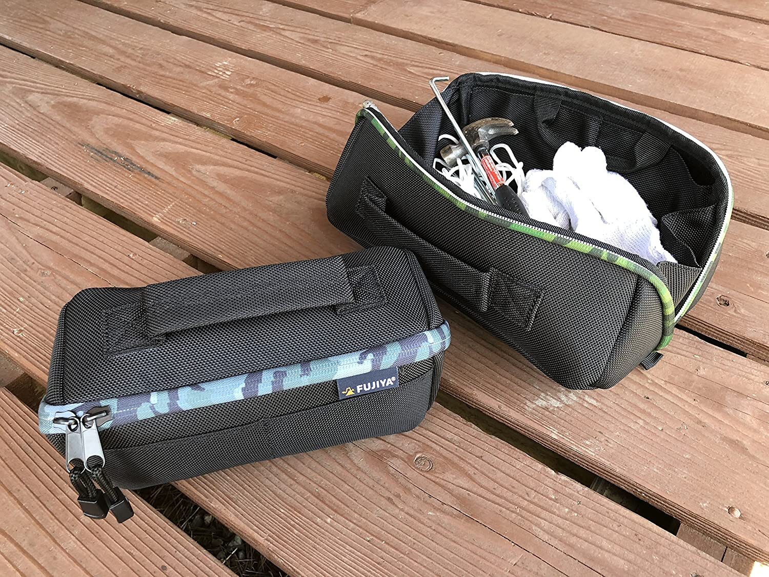 FUJIYA HIPPO CASE Compact Cloth Tool Bag S,M,L 3 Size Camouflage Green Color