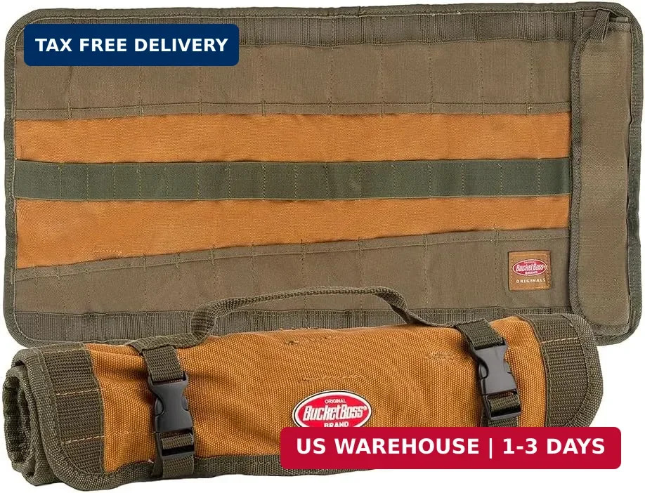 Bucket Boss – Tool Roll, Tool Bags – Original Series (70004), Brown
