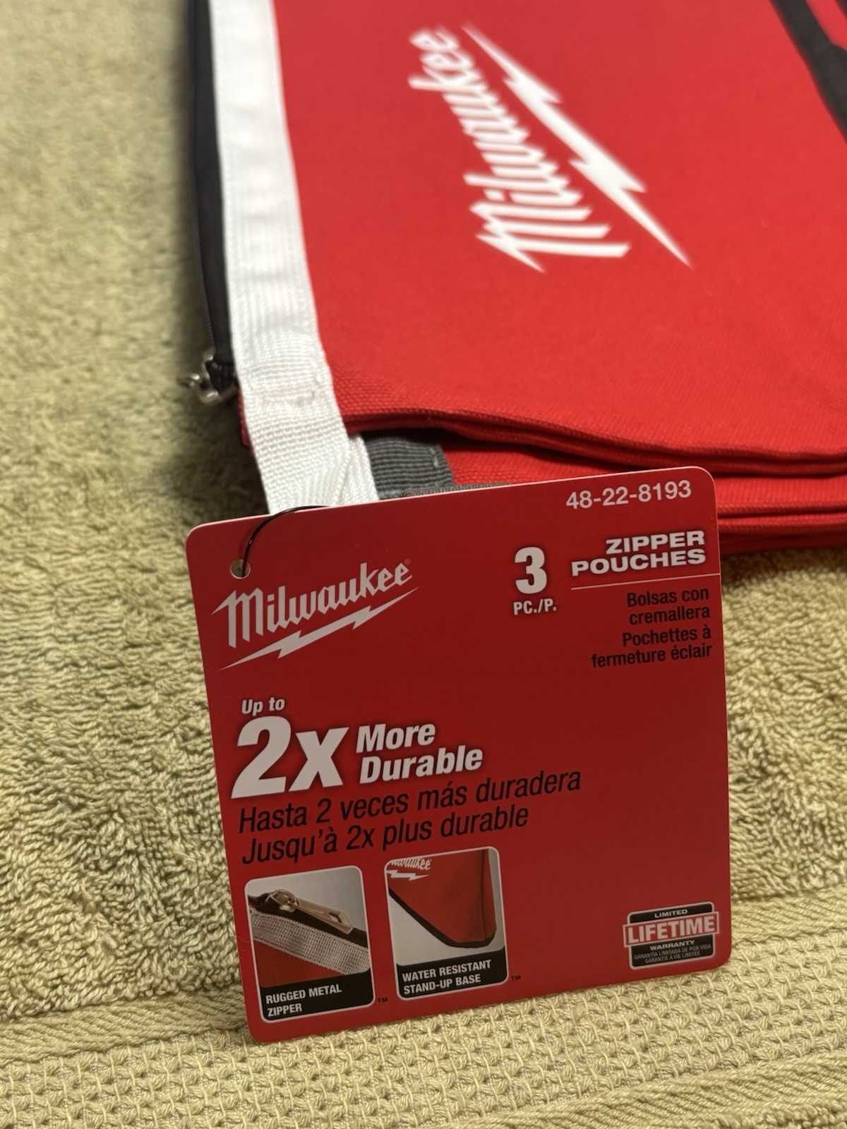 Milwaukee (48-22-8193) Tool Pouch – Pack of 3