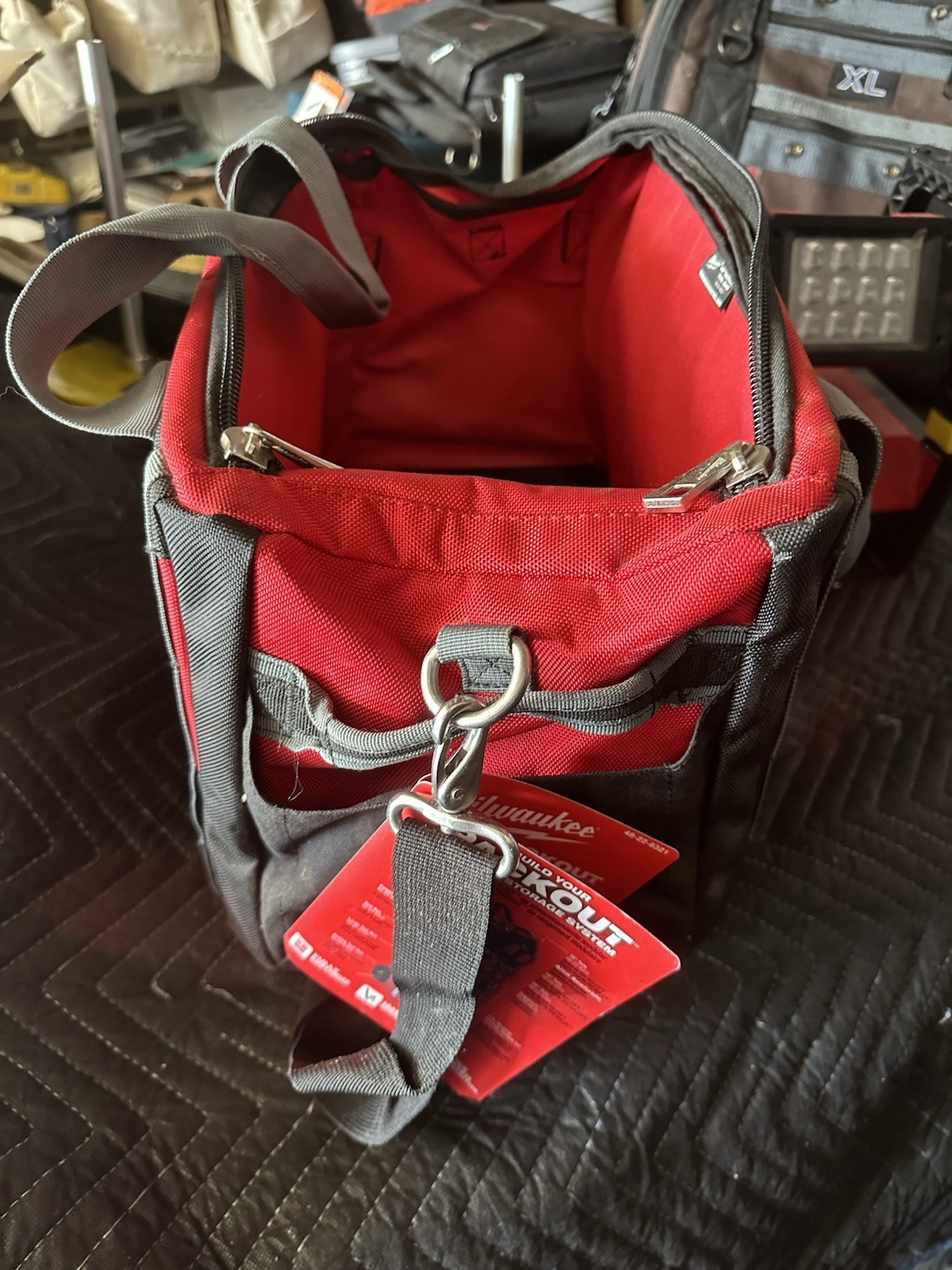 Milwaukee 48228321 15” Packout Tool Bag – Red—Unused!