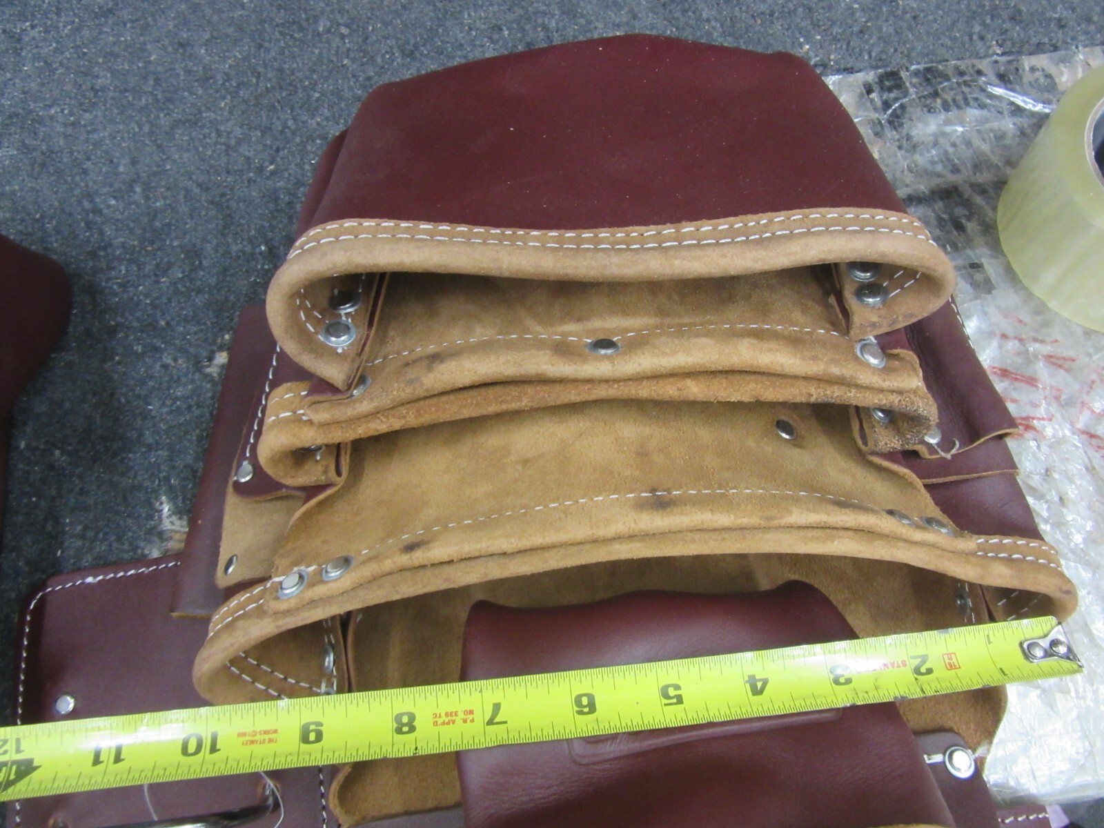 Tool belt SITEGEAR professional leather 7 pouch toolbelt NEW framing etc.