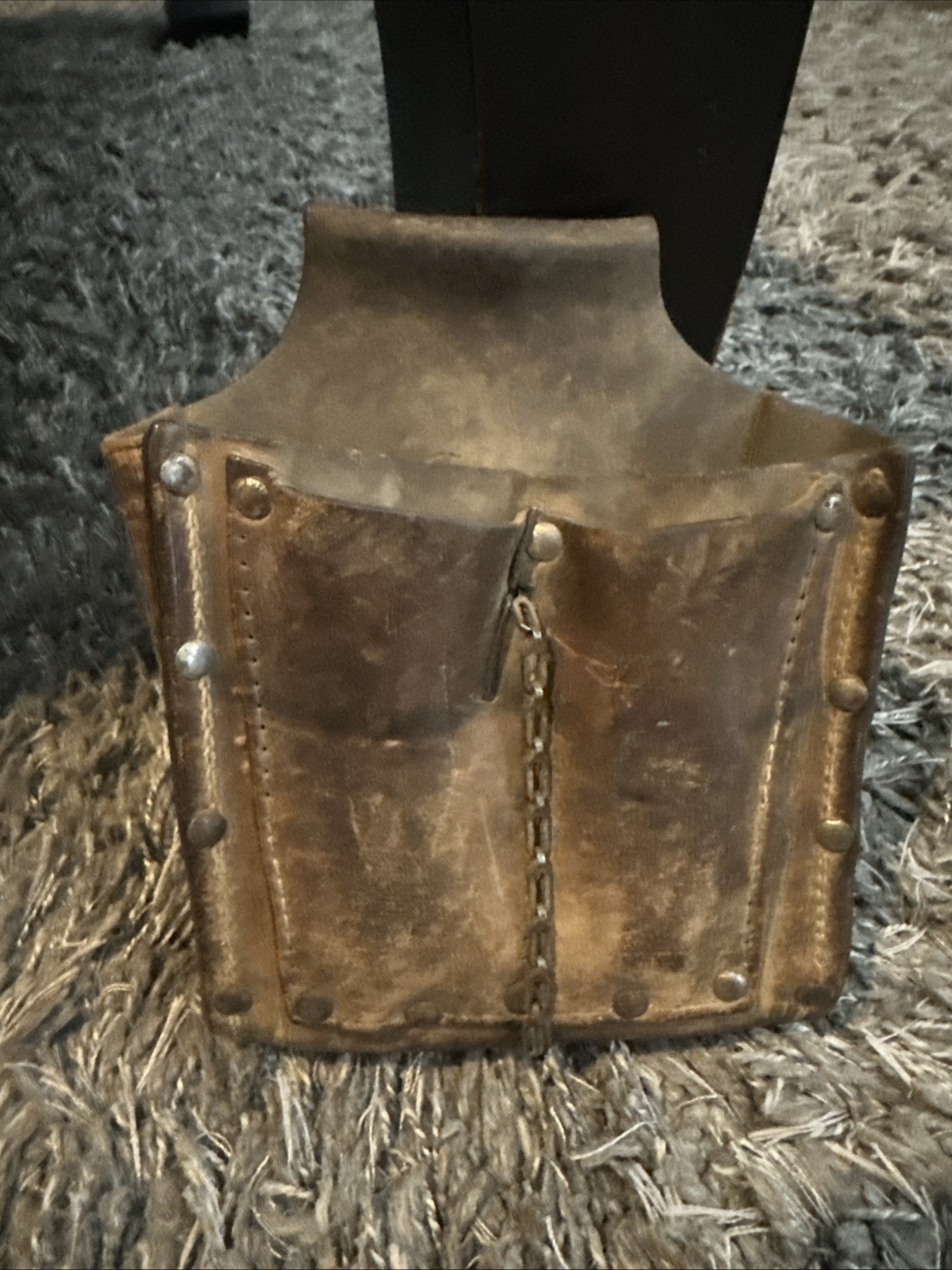 Vintage Top Grain Cowhide Leather Tool Pouch