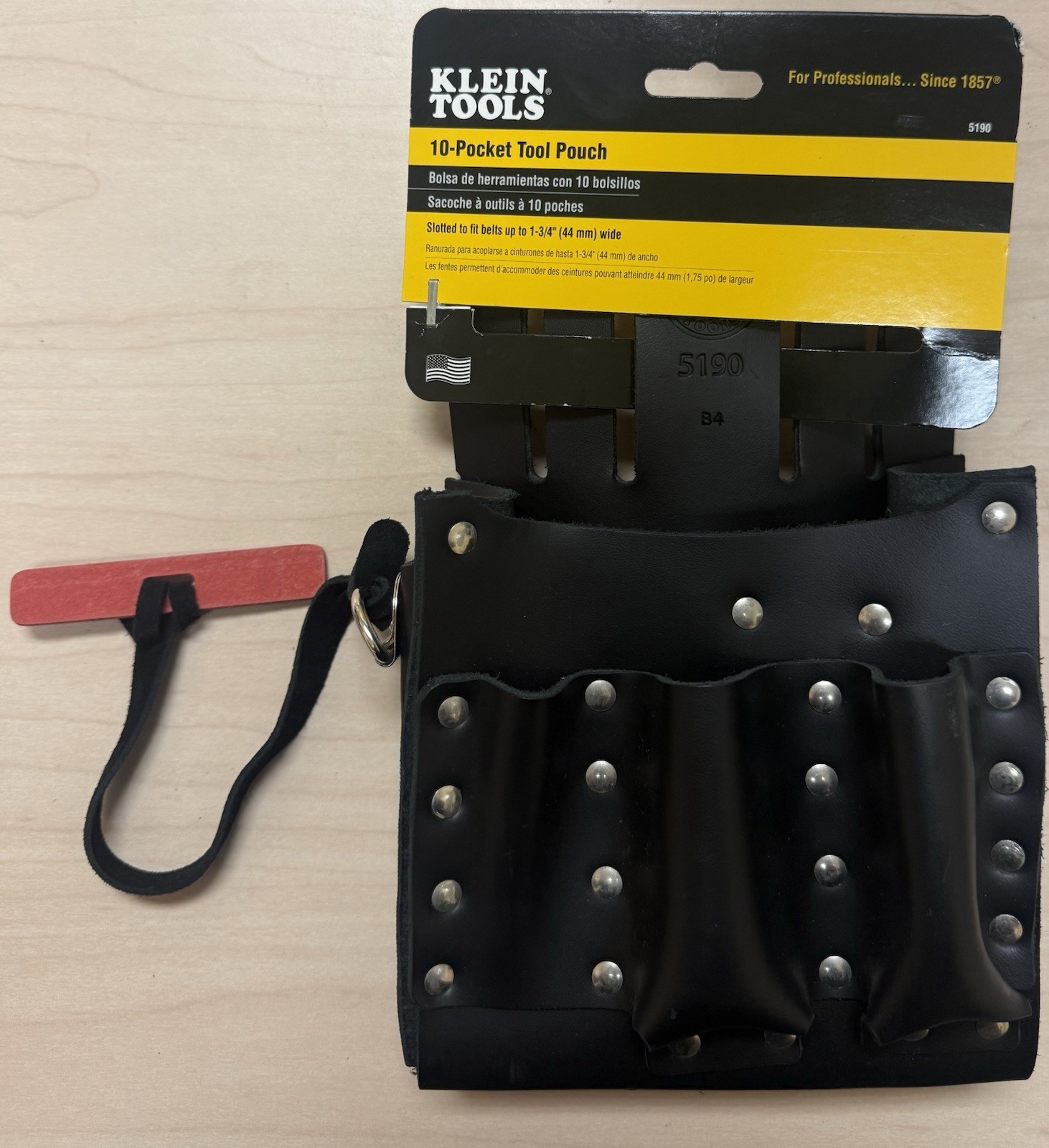 Klein Tools 5190 Leather 10-Pocket Tool Pouch