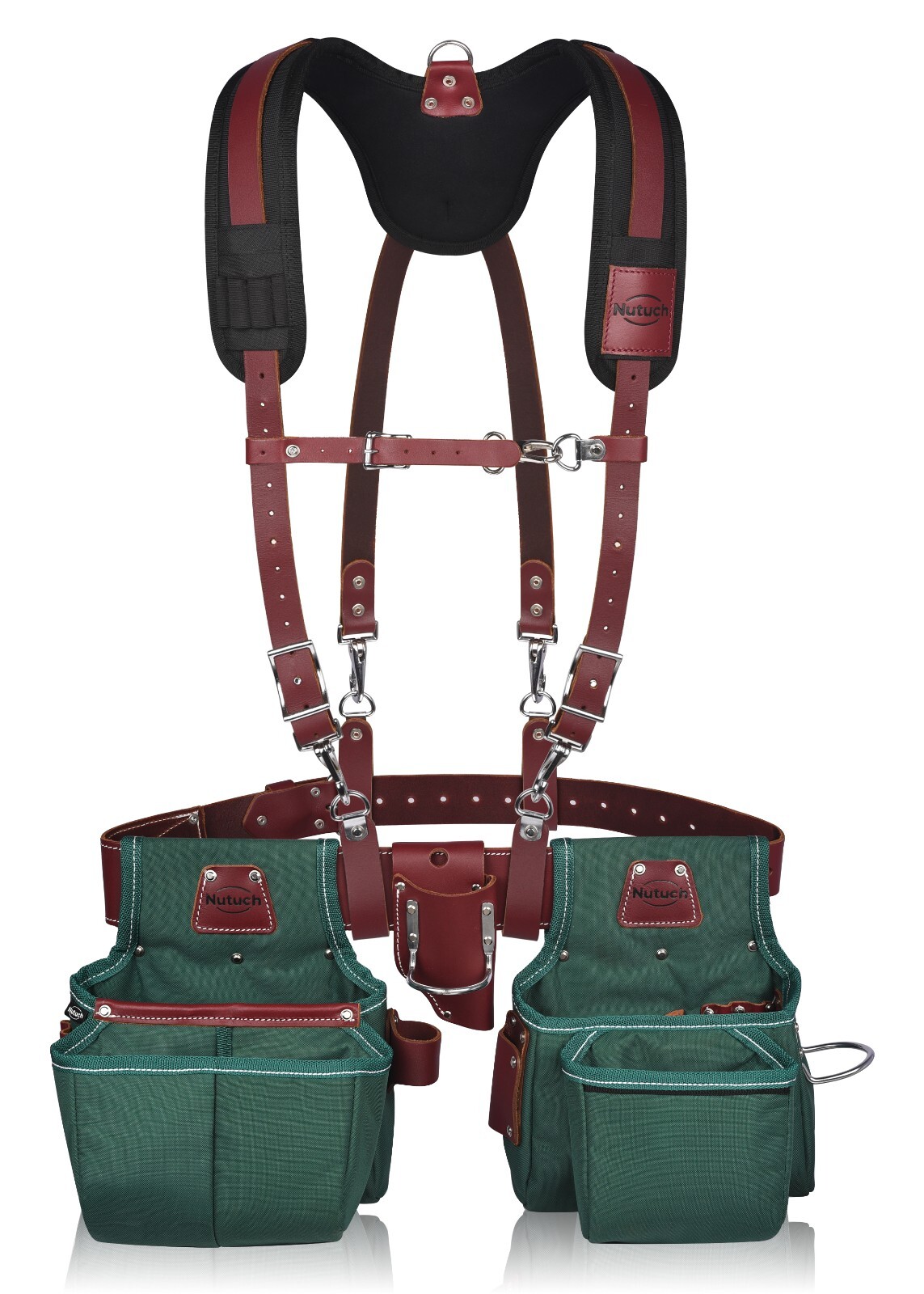 NUTUCH Nylon and Leather Tool Belt with Suspender | Electrician Tool Belts