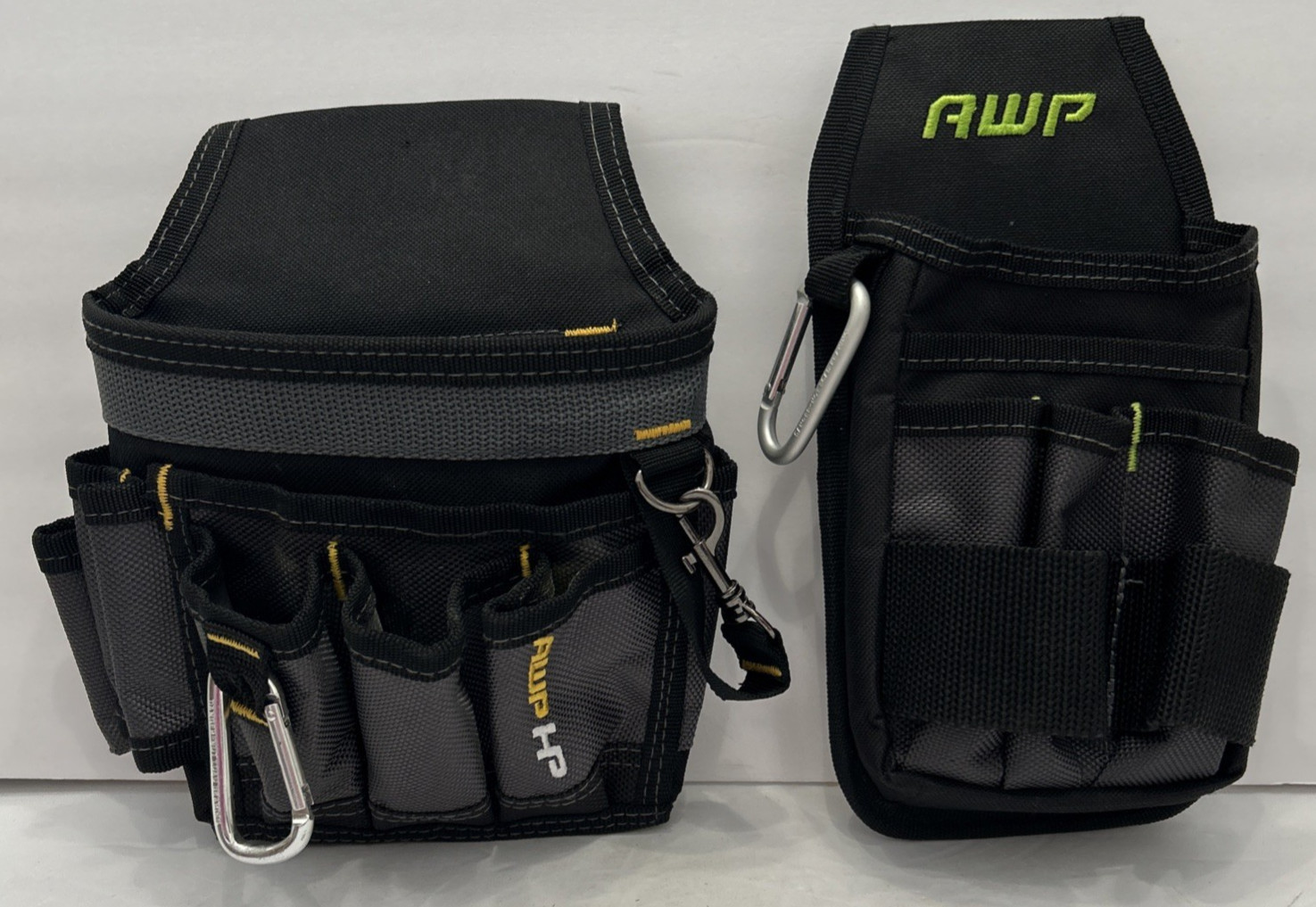 2 AWP Hi-Performance Mini Electrician Pouch/Organizer Tool Pouch Belt Carabiner