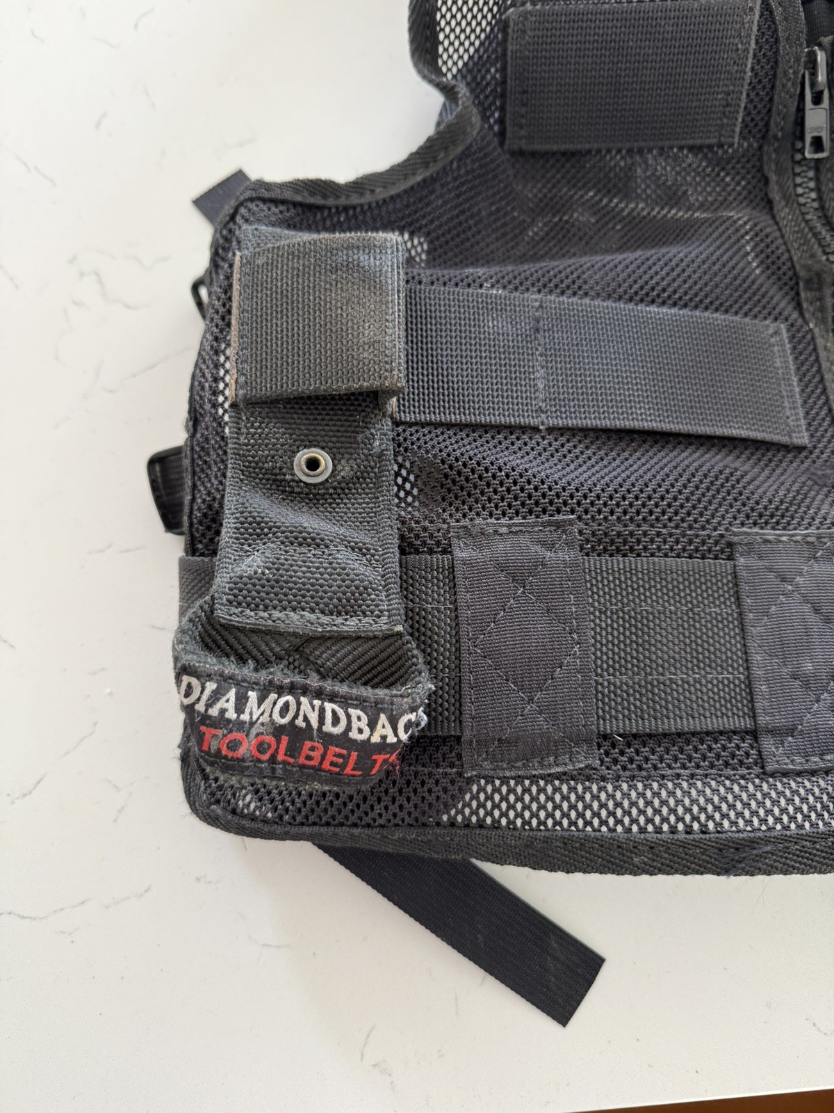 Diamondback 701 Tool Vest Black Mesh w shoulder pads & gun hook – Size M/L