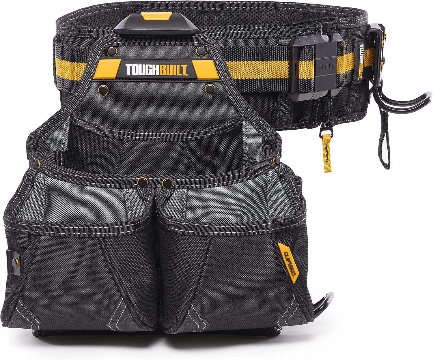 ToughBuilt ClipTech Series – 3-Piece Pro Framer Tool Belt Set 2 Pouches