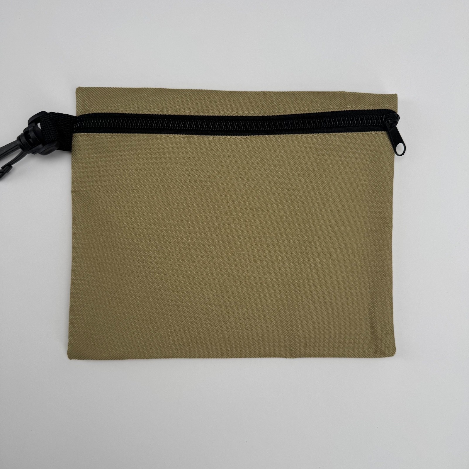 Canvas Utility Zipper Pouch Lot 3 Olive Green Tool Gear Storage Clip Bags