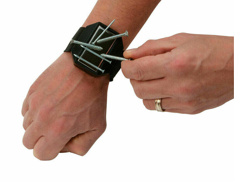 NEW TWO Performance Tool 17 in. Elastic Magnetic Wristbands Black – 2 pack