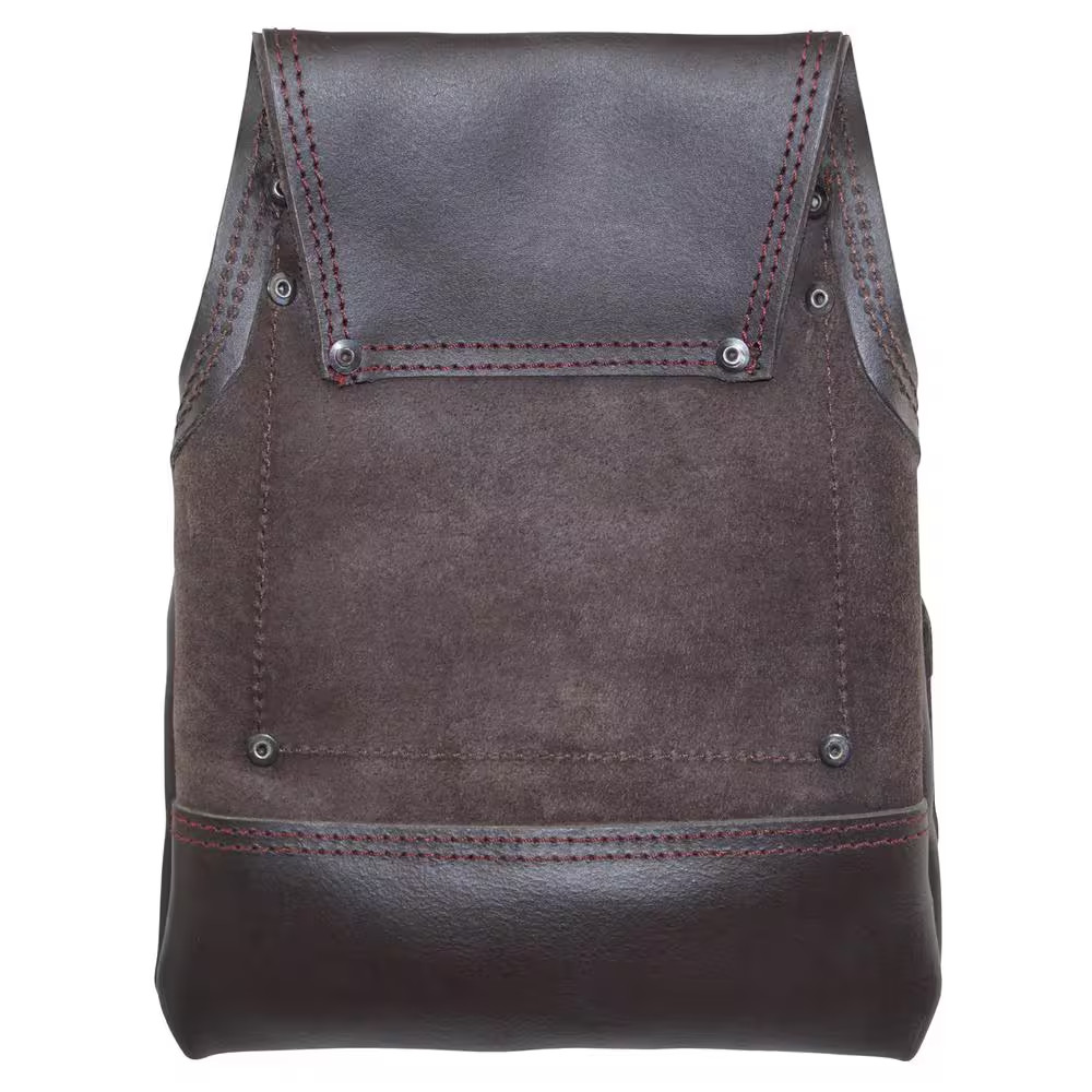 10-Pocket Oil Tanned Leather Nail and Tool Pouch Free Shipping New