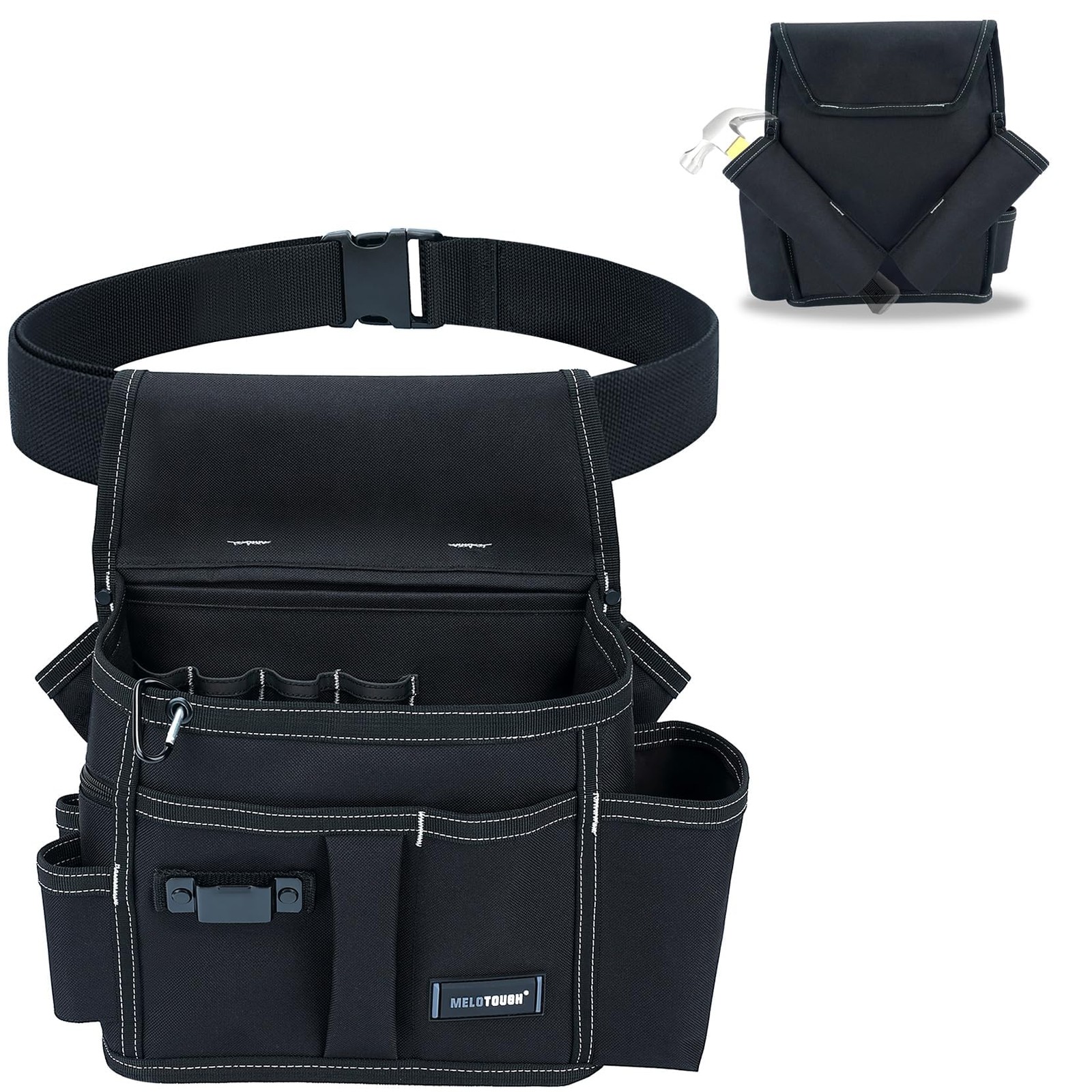MELOTOUGH Professional Tool Belt Pouch,Small Tool Pouch with Belt,Left/Right …
