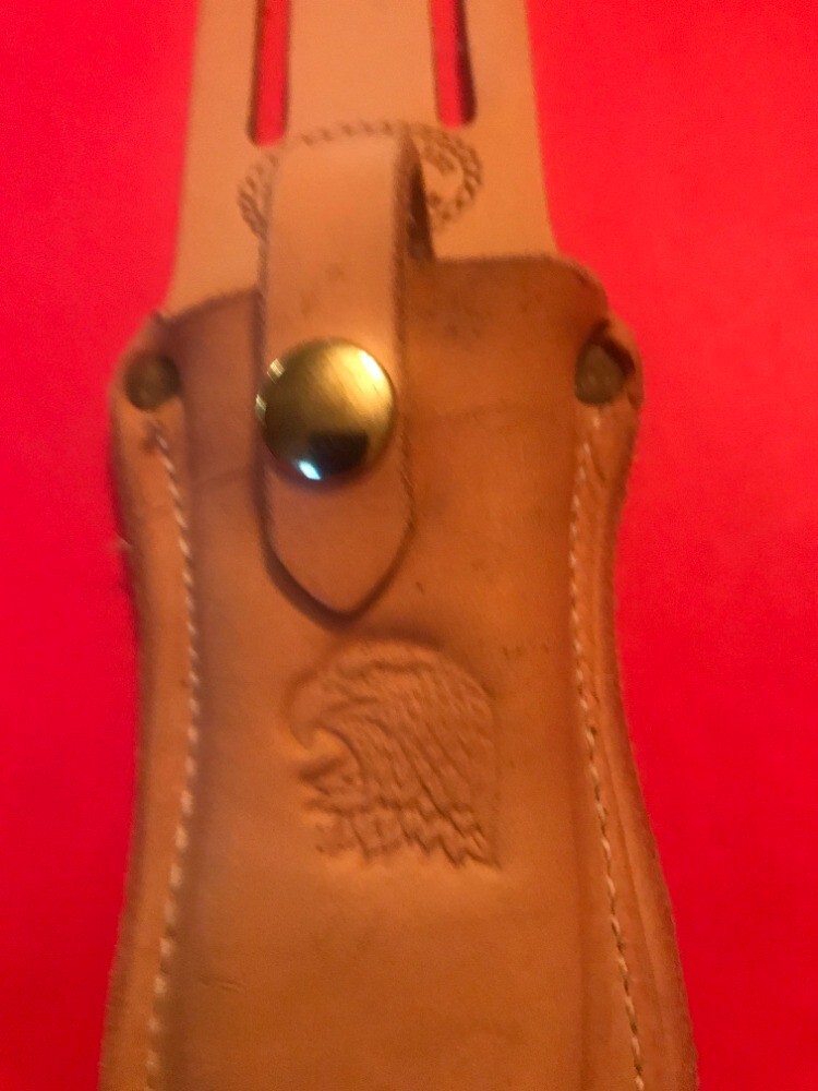 USA Leather Pliers Pouch Holds w/Snap Slotted Holds 6″ Pliers