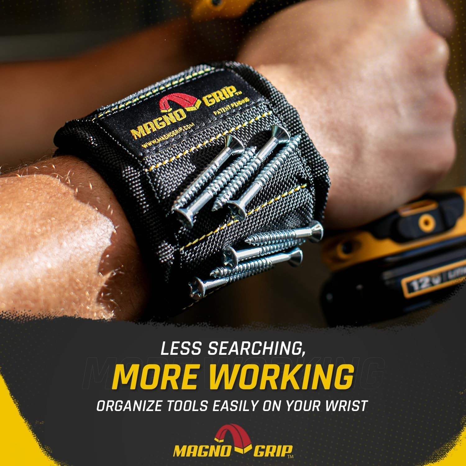 Durable Magnetic Wristband with Breathable Mesh – Essential for Home Improvement