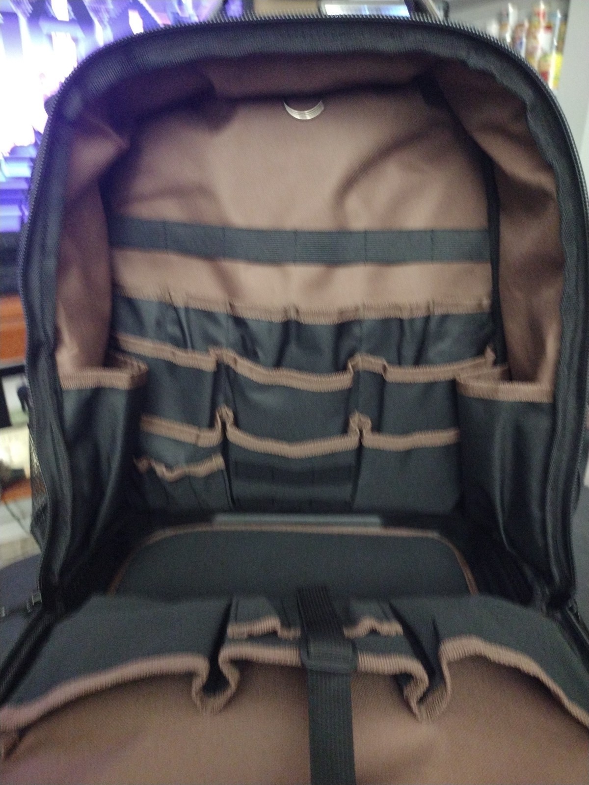 DFMINZU 1680D Heavy Duty Tool Backpack, Molded Base, Laptop Compartment, Etc.