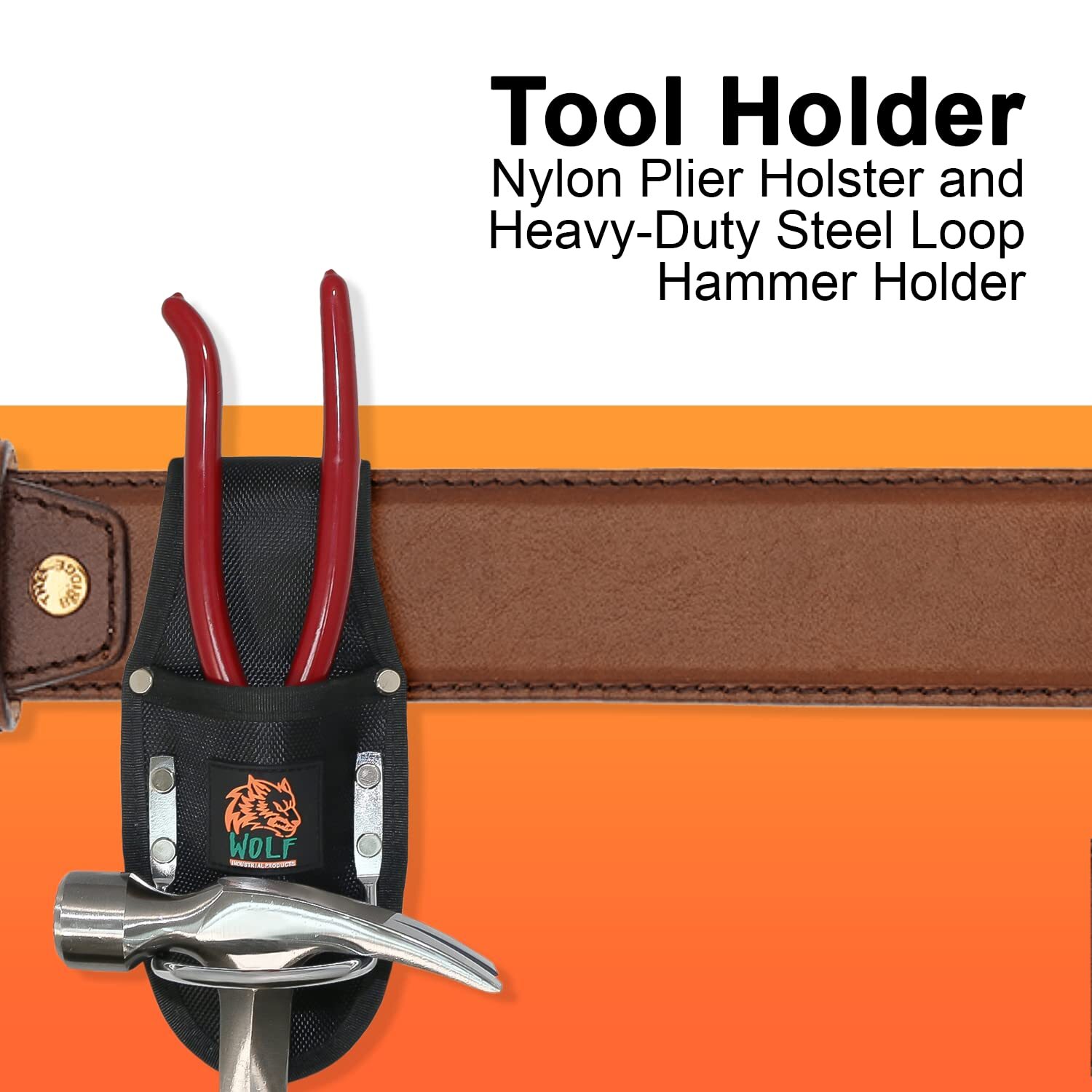 Wolf Hammer & Pliers Holster Made With Ballistic Nylon & Heavyduty Steel Utility