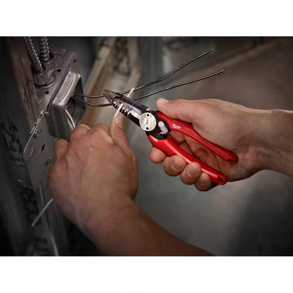 15 In. PACKOUT Backpack and Combination Electricians 6-In-1 Wire Strippers Plier