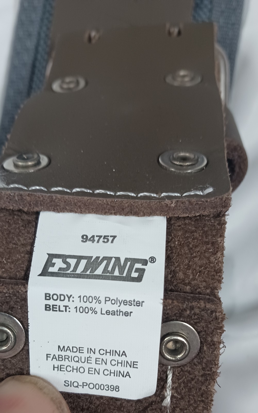 Estwing 94757 Leather Padded Work Belt 61.5″ Heavy Duty Tool Belt 3.5″ Unused