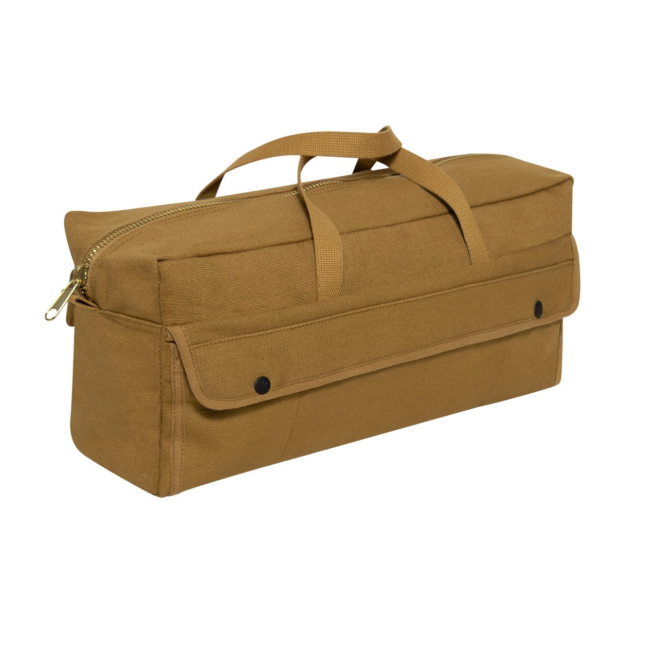 Rothco Canvas Jumbo Tool Bag With Brass Zipper – Coyote Brown
