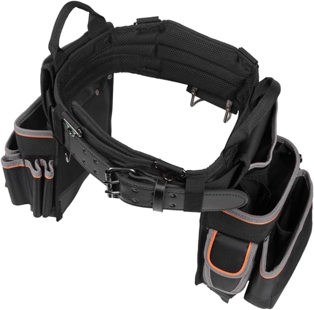 55428 Tradesman Pro Electrician’S Padded Tool Belt and Tool Pouch Combo for Long