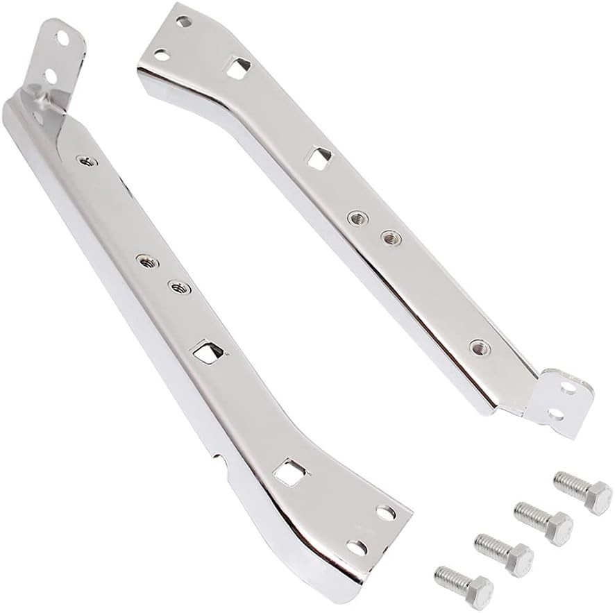 Chrome Saddlebag Rail Support Bracket Left & Right Side Fit for Harley Tourin…