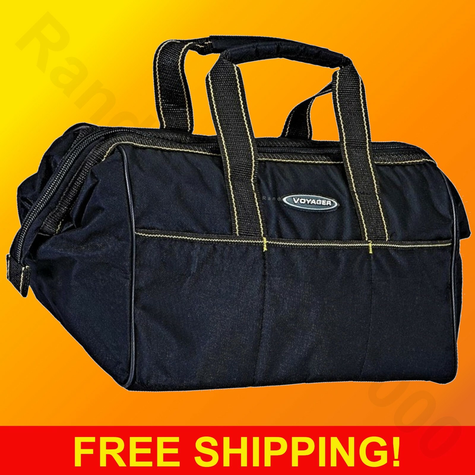 Heavy Duty Tool Bag Tote 15″x10″x9″ 6 Exterior & 8 Interior Pockets Voyager