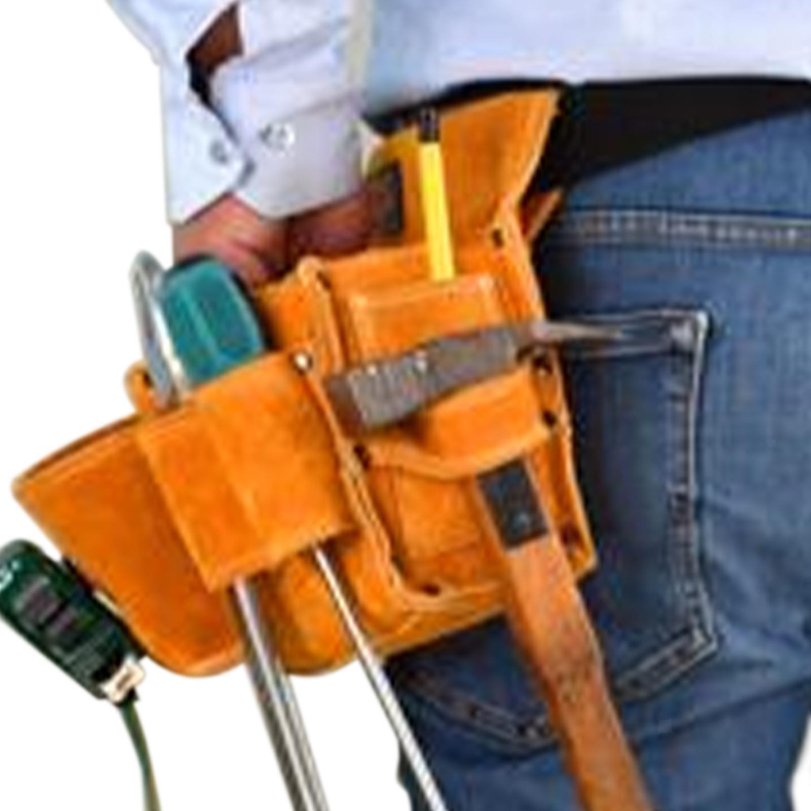 Faux Leather Pouch Hardware Multipurpose Tool Bag for Wrench Electrician