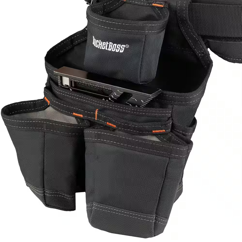 3-Bag 17-Pocket Professional High Visibility Framers Work Tool Belt Tool Storage