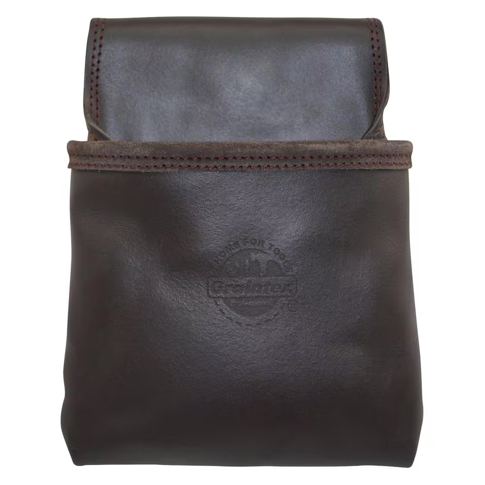 1-Pocket Oil Tanned Leather Nail and Tool Pouch Free Shipping New
