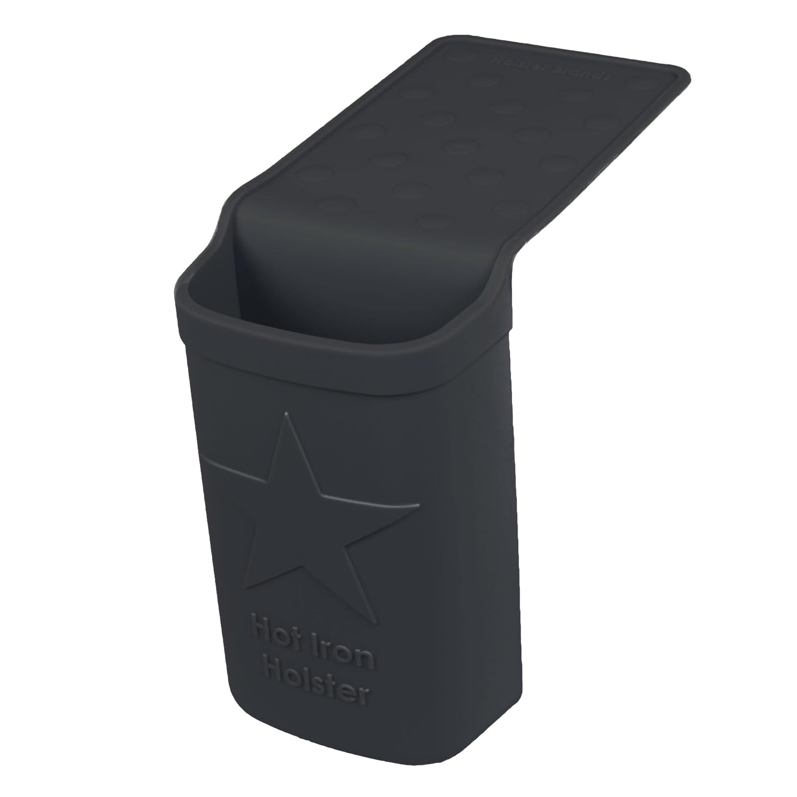 Hot Iron Holster Original Black Heat-Resistant Silicone Holder For Styling