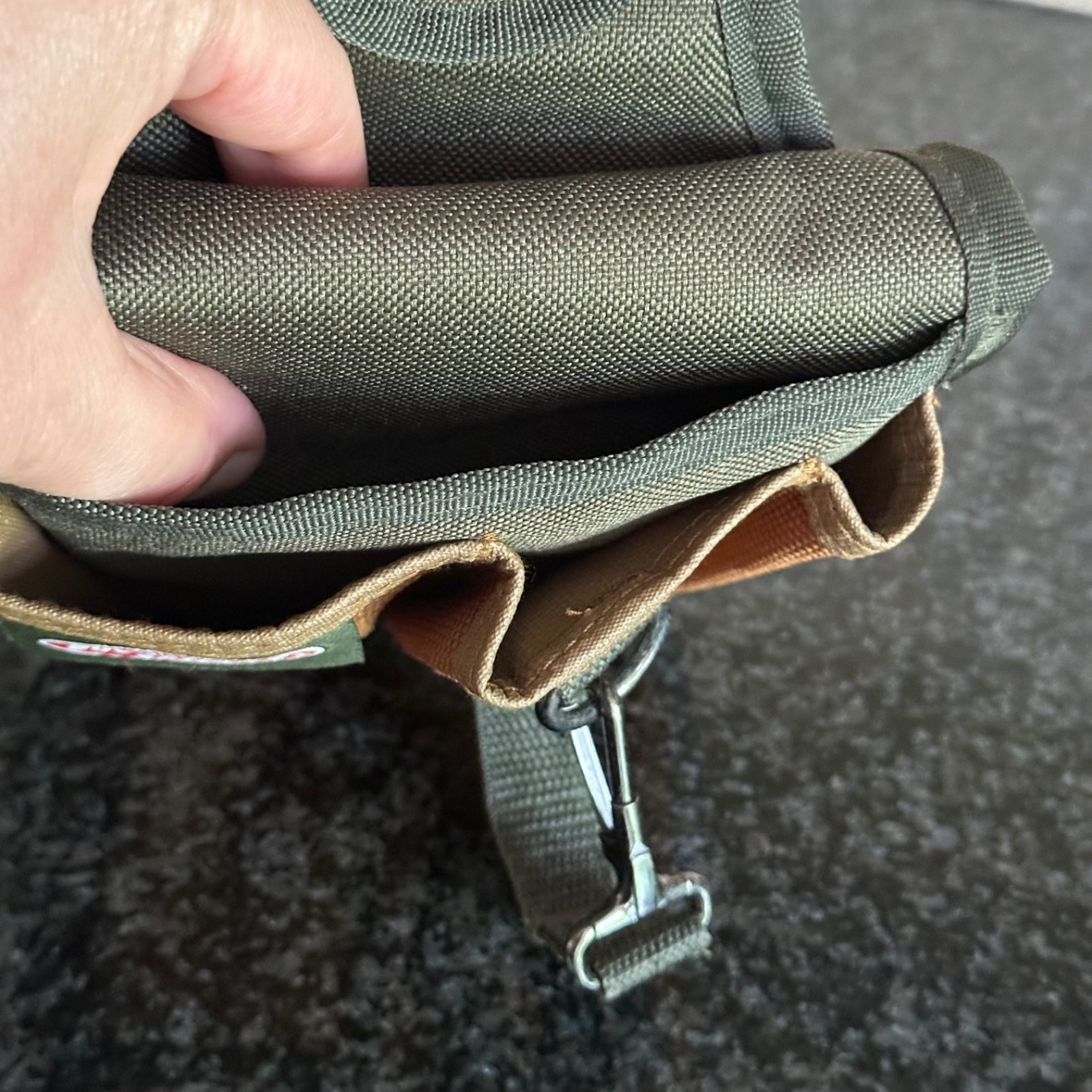 Original Bucket Boss Canvas Utility Tool Pouch Belt Loop Snap On 5 Pocket + Clip